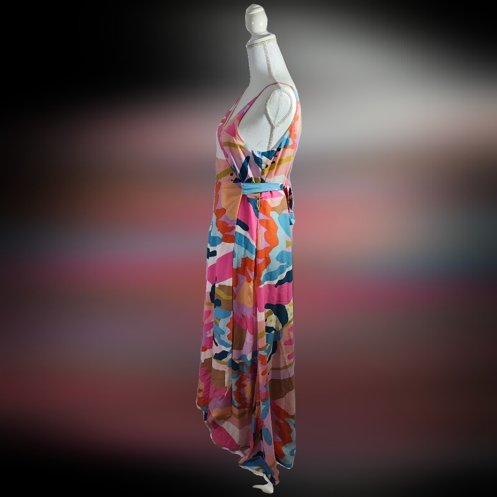 AQUA High Low Wrap Dress L NWOT - Picture 3 of 14